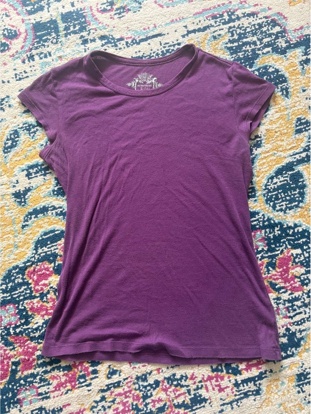 Vintage purple tshirt no boundaries 90s Y2K size small